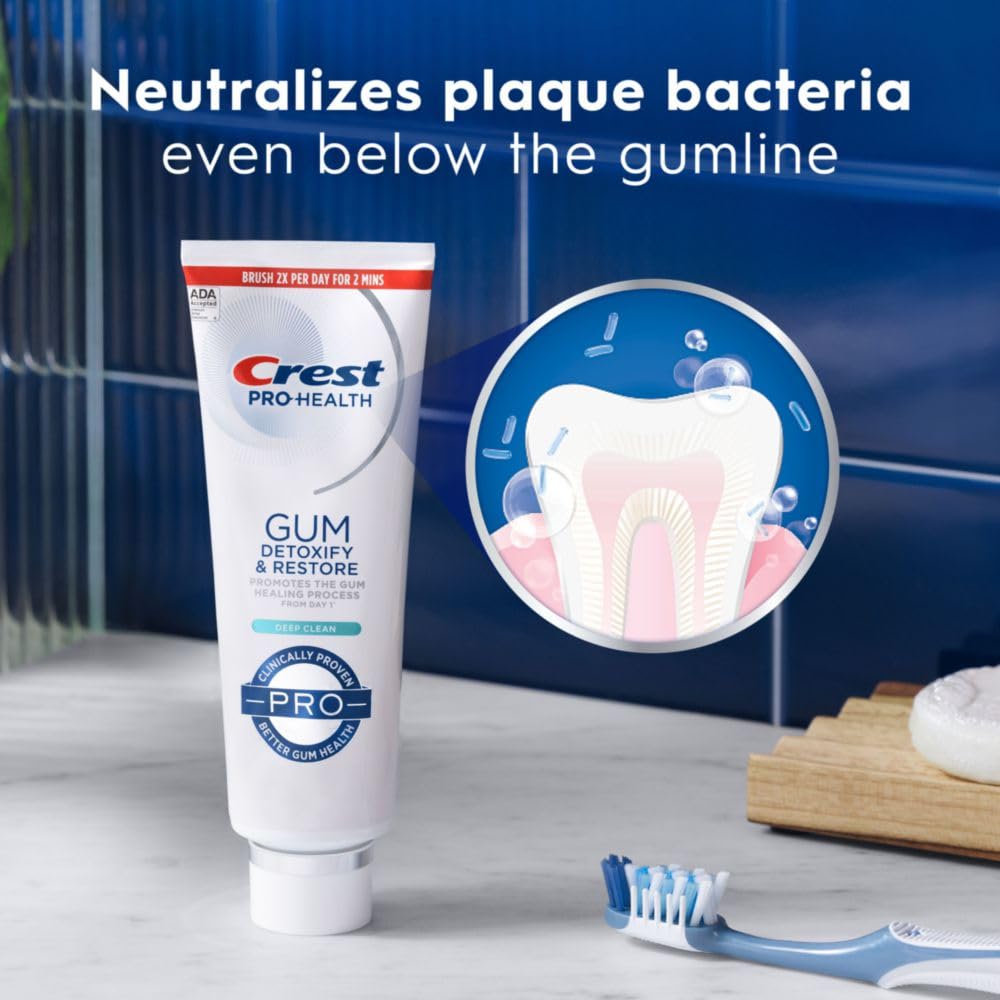 Crest Pro-Health Deep Clean Toothpaste, 4.6 Oz (Pack of 3), Anticavity Fluoride Formula