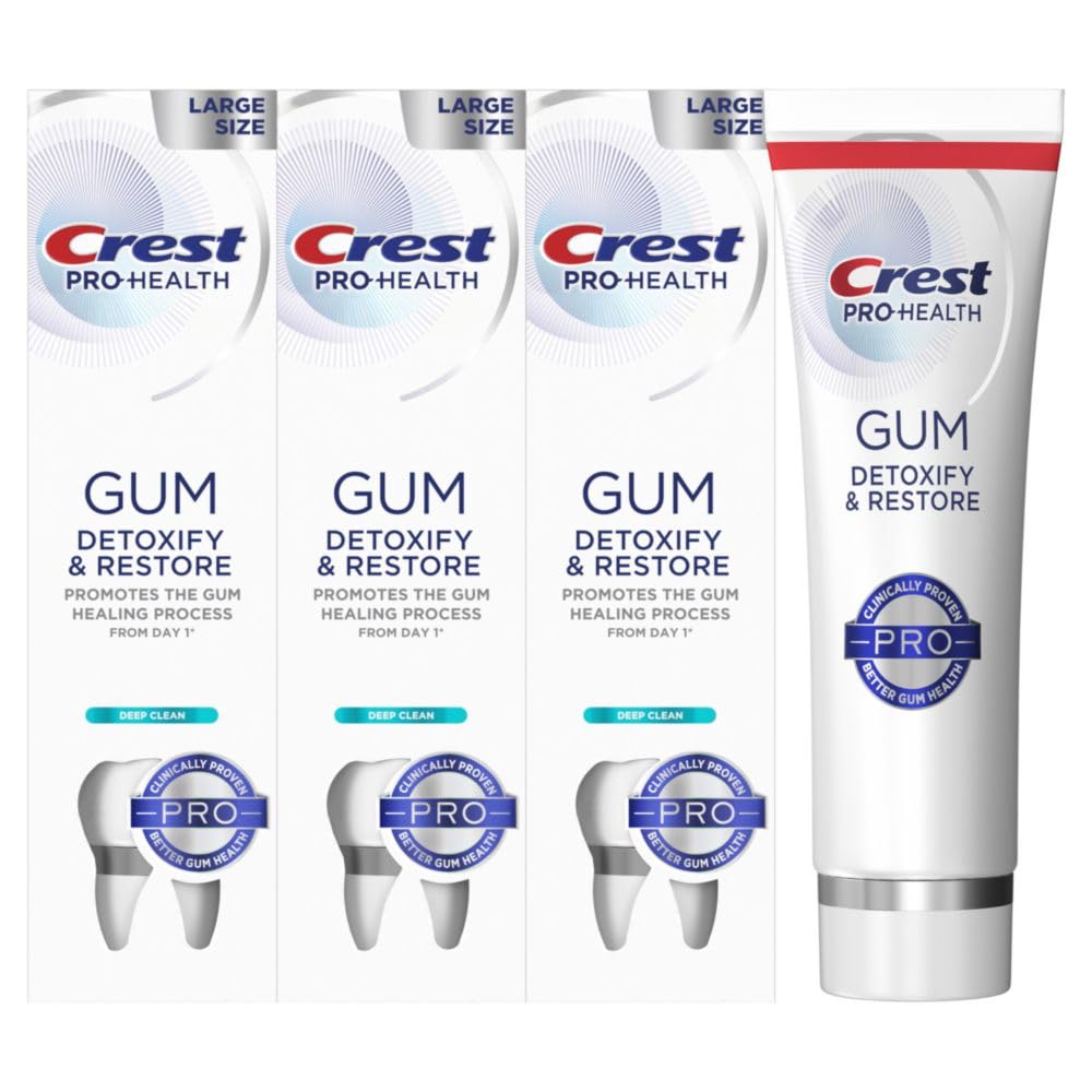 Crest Pro-Health Deep Clean Toothpaste, 4.6 Oz (Pack of 3), Anticavity Fluoride Formula