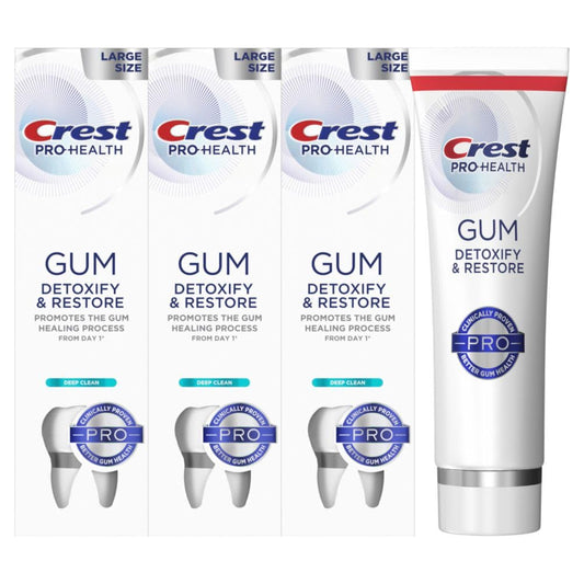 Crest Pro-Health Deep Clean Toothpaste, 4.6 Oz (Pack of 3), Anticavity Fluoride Formula